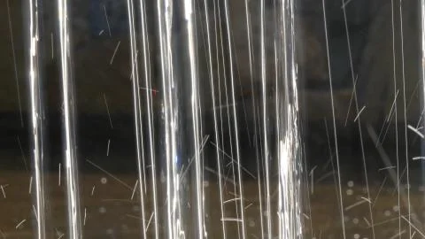 Close up view of water falling down in day light. Stock Photos