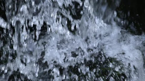Close view of water jet from a waterfall Stock Footage 271352113