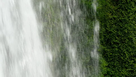 Close Up view waterfall, 4k resolution. Video stock 294537116