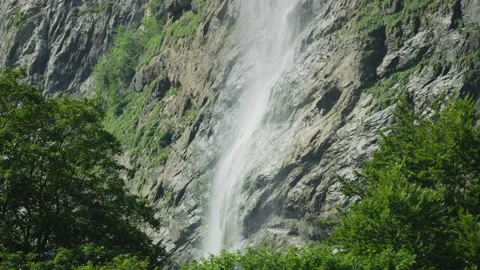 Close up view of a waterfall Stock Footage 218996818