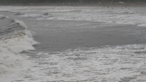 Close view of waves of sea, Sea waves footage Stock Footage 191439193