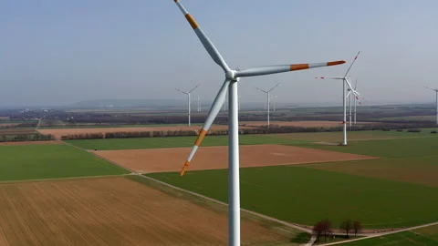 Close up view of wind turbine Stock Footage 149742719