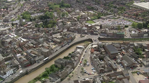 Close View Of Wisbech Town And River Nene Видео 65260006