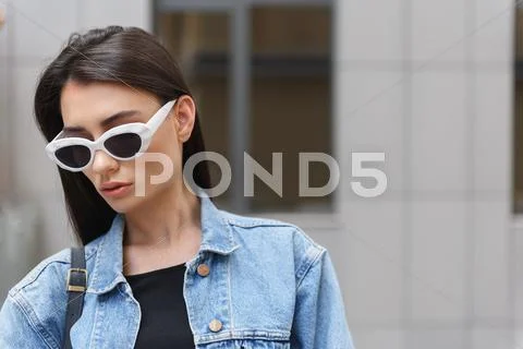 Close-up view of a woman outdoors Stock Photos