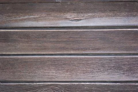 Close view of wooden plank table Foto stock