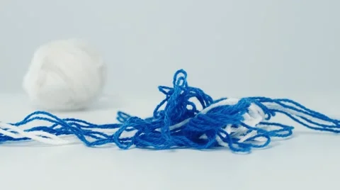  close-up view of wool balls Stock Footage 57234060