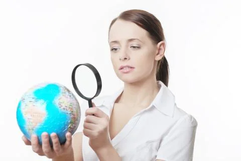 A close up view of the world Stock Photos