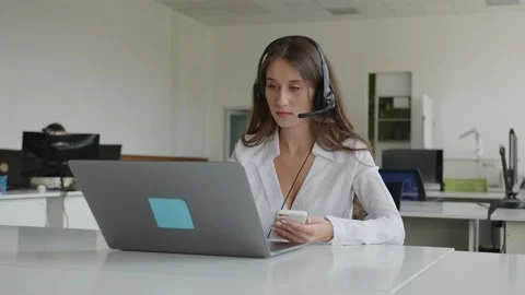 Close up view of young lady in white shirt Stock Footage 157968490