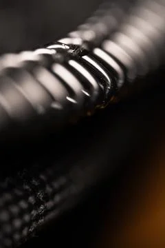 Close view of the zipper Stock Photos