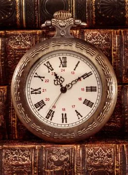 Close up on vintage clock Stock Photos