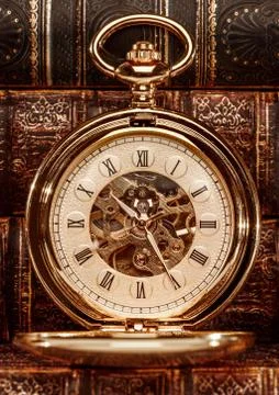 Close up on vintage clock Stock Photos