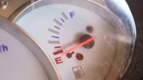 Close-up of a vintage scooter speedometer showing speed and mileage. Stock Footage 346107941