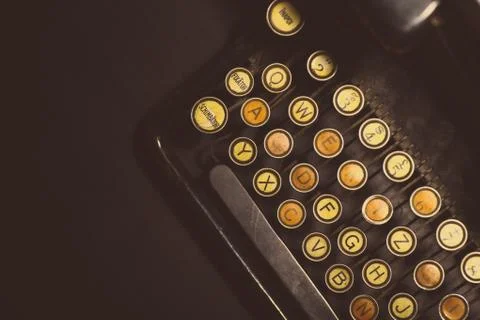 Close-up of vintage typewriter Stock Photos