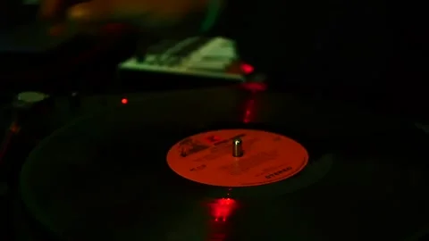 Close Up of Vinyl in Music Studio. Video stock 165712902