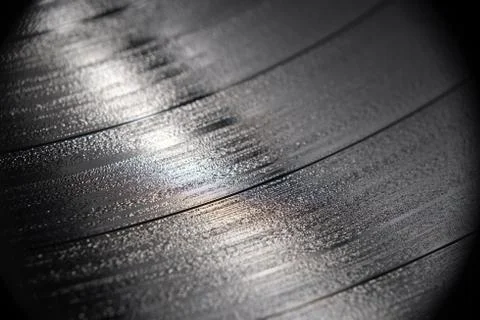 Close up of vinyl record Stock Photos