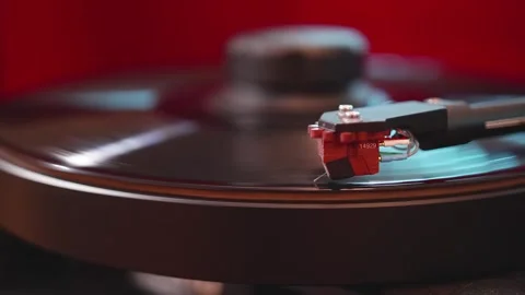 Close up of vinyl record player Stock-Footage 261181134