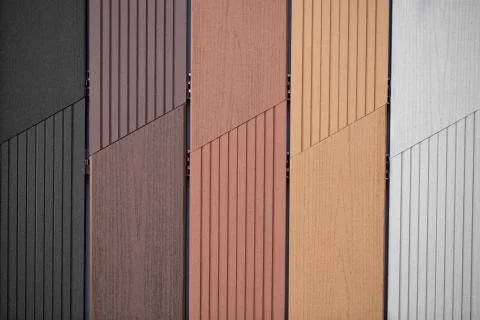 Close up of vinyl siding samples texture Stock Photos