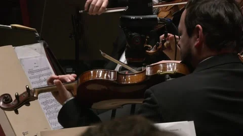 Close up on violist and violin Stock-Footage 238734316