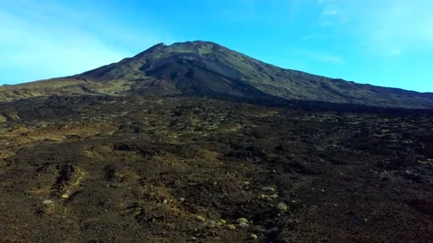 Close to the volcano of teide Stock Footage 138818060