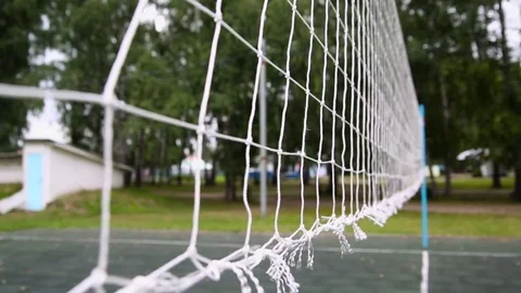 Close-Up of Volleyball Net during game Stock-Footage 72639118