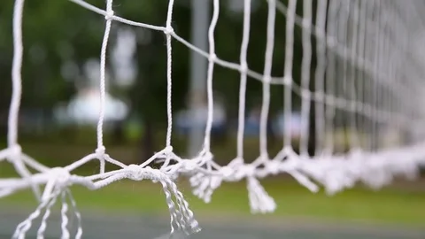 Close-Up of Volleyball Net during game Stockbeeldmateriaal 72639139