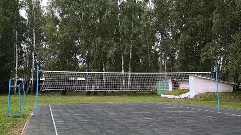 Close-Up of Volleyball Net during game Stock-Footage 72639141