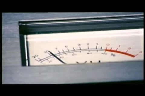 Close-up of VU meter Stock Footage 11355175
