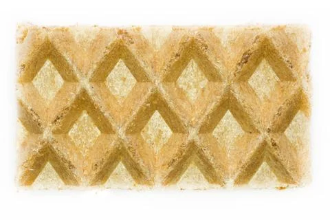 Close-up waffle isolated Stock Photos
