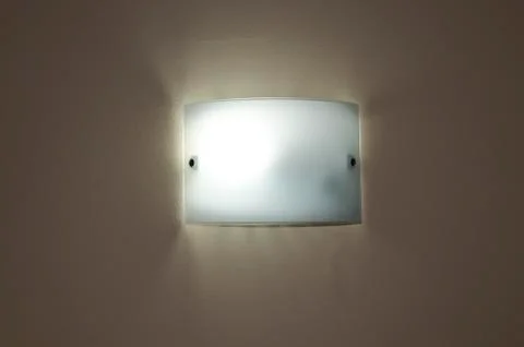 Close up of wall lamp Stock Photos