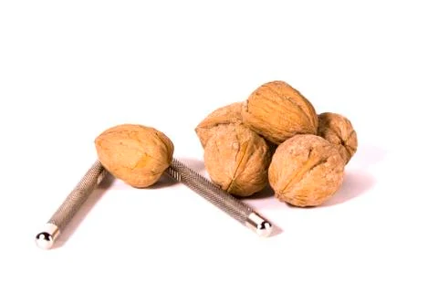 Close up on walnuts Stock Photos