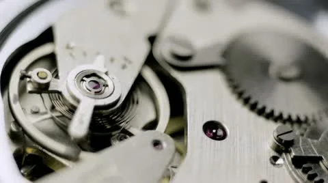 Close up watch mechanism Video stock 11953983