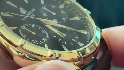 Close Up Of A Watch with White Smoke Stock Footage 336590800