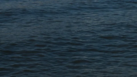 Close up of water and waves rolling, dusk. Vídeo Stock 108922922
