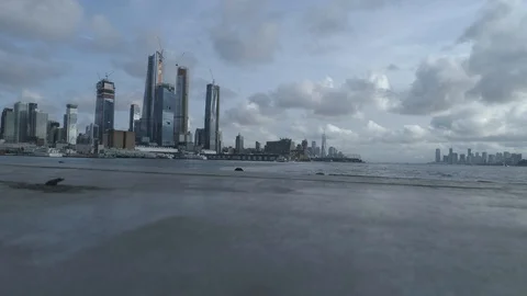 Close to Water on Boat Bow 库存影片 104073733