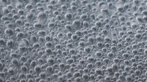 Close-up water boiling process Stock Footage 104788941