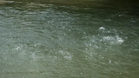 Close up water bubbles from a clear river spring Video stock 292669413
