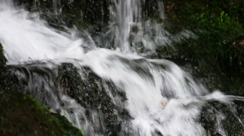 Close up water cascade Stock Footage 843269