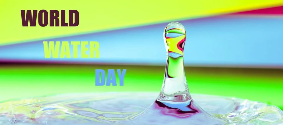 Close up of water drop Foto stock