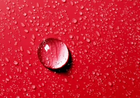Close up of water drop Stock Photos