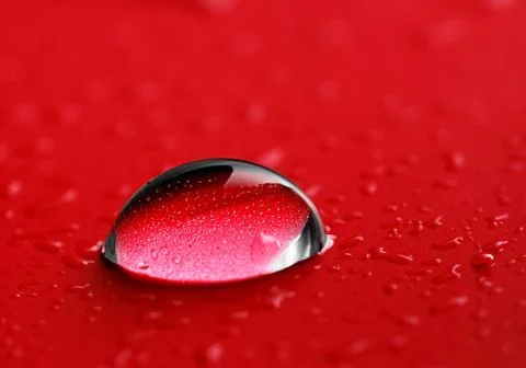 Close up of water drop Stock Photos