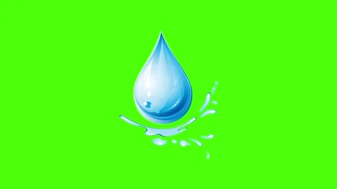 Close-up of a water droplet falling into a splash Stock Footage 341742645