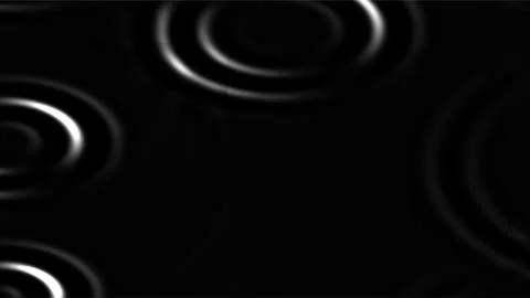 Close-up of Water Droplets Creating Ripples on Surface. Stock Illustration