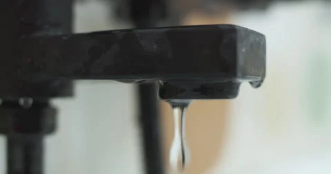 Close-up of water droplets falling down. Stock Footage 305669323