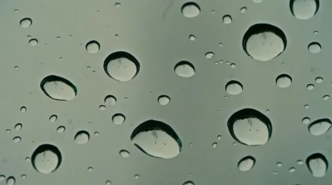 Close up water droplets with reflections on window 02 스톡 동영상 49967722