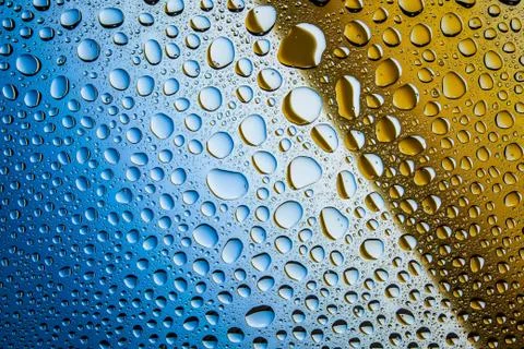 Close up of a water drops Stock Photos