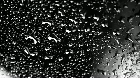 Close up of Water Drops Rotating Loop Stock Footage 22399369