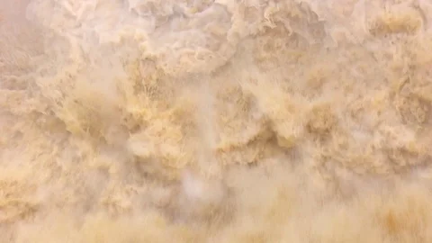 Close-up of Water Falling In Hydroelectric Power Station in Burkina-Faso, Stock Footage 102388147