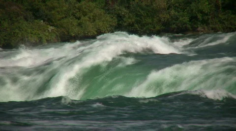 Close-up of water falling over the edge at Niagara Falls 스톡 동영상 365171