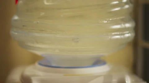Close Up of Water Gallon Jug Stock Footage 344235960