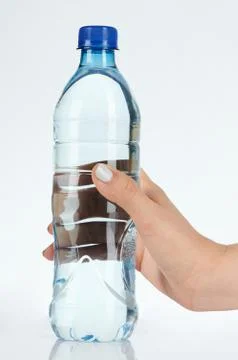 Close up of water plastic bottle Stock Photos